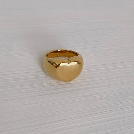 Anillo chunky corazon