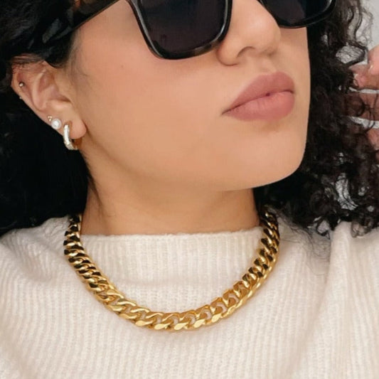 cadena chunky acero inoxidable