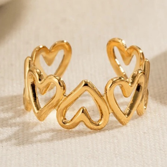 Anillo gold heart
