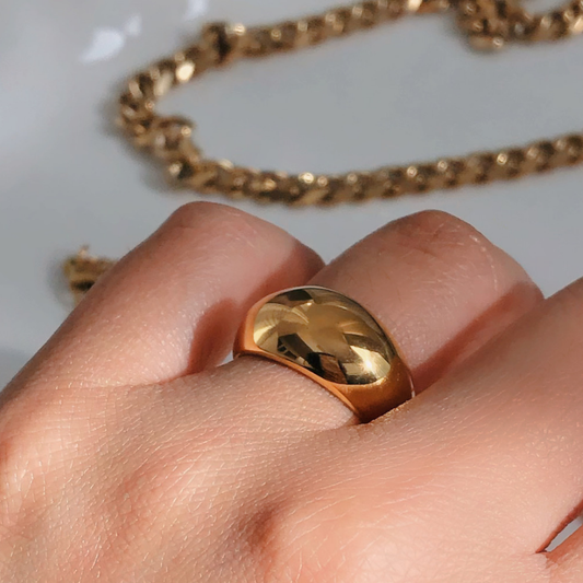 Anillo gold liso