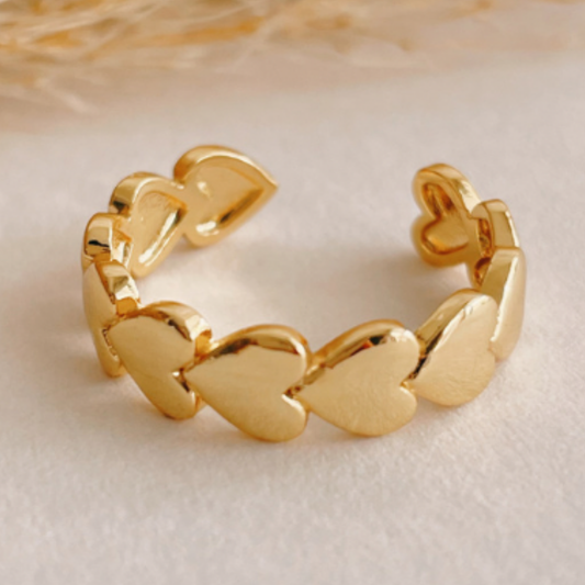 Anillo corazones AJUSTABLE