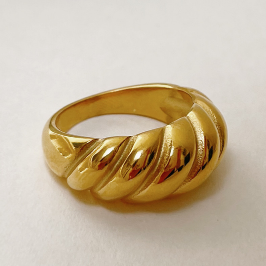 Anillo croissant grueso