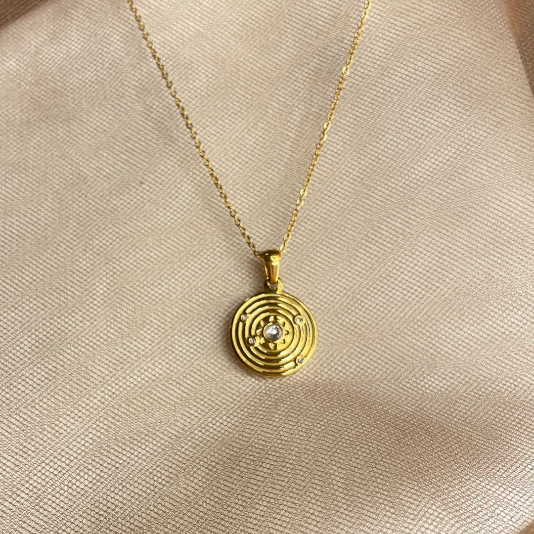 Collar circulo BLING