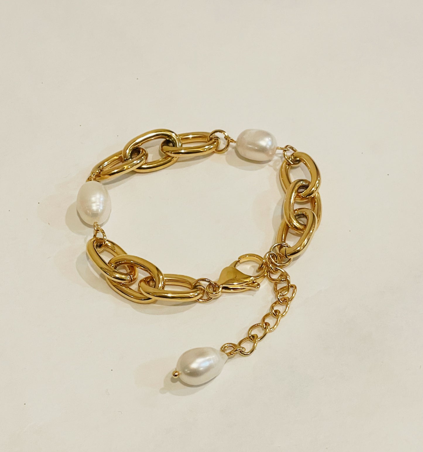 Pulsera gold pearls
