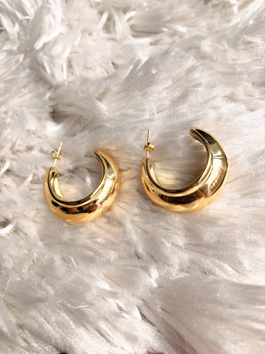 Chunky hoop dorado
