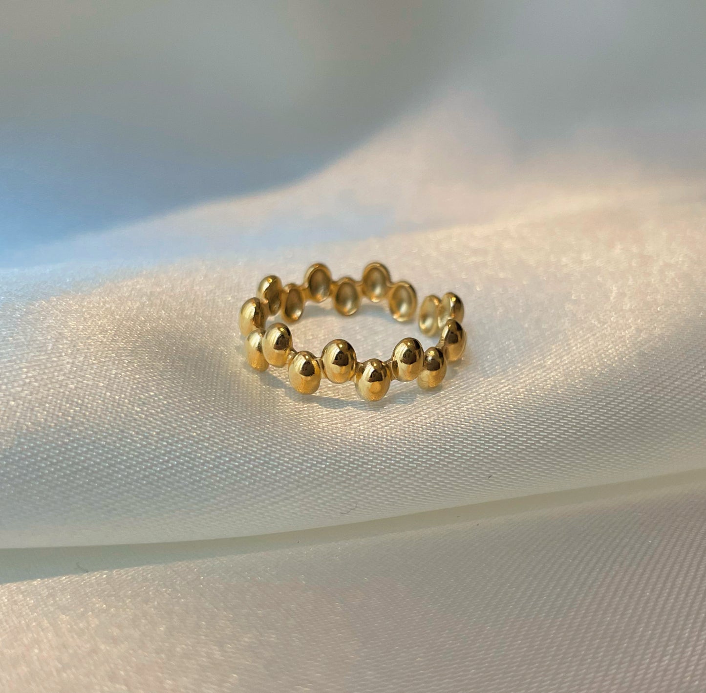 Anillo bolitas AJUSTABLE